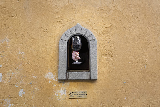 Wine window Florence